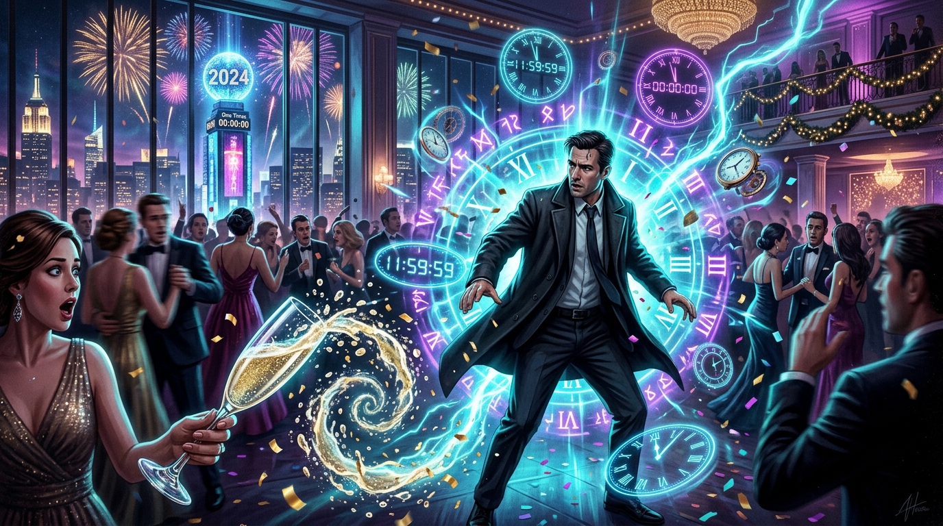Midnight Rewind - New Year's Eve Time Loop Mystery