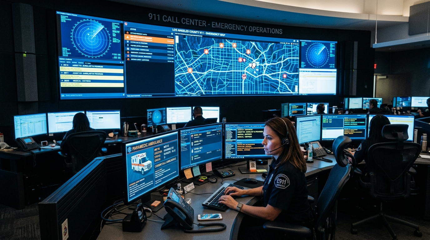911 Emergency Dispatch Simulation